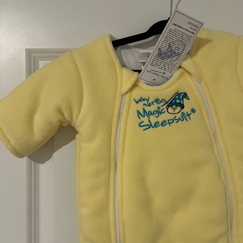 Yellow Baby Merlin's Magic Sleepsuit size L